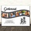 Photo Collage 18th Birthday Gift For Girlfriend 4-Photo Film Print Or Canvas