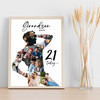 Photo Collage 21st Birthday Custom Gift For Grandson 9-Photo Print Or Canvas