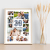 Photo Collage 30th Birthday Custom Gift For Brother 10-Photo Print Or Canvas