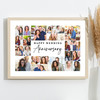 Photo Collage Wedding Anniversary Custom Gift 22-Photo White Print Or Canvas