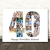 Photo Collage 40th Birthday Custom Gift For Him 19-Photo 40 Print Or Canvas