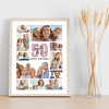 Photo Collage 50th Birthday Gift For Sister-In-Law 10-Photo Print Or Canvas