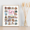Photo Collage 50th Birthday Gift For Daughter 20-Photo Portrait Print Or Canvas