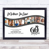 Photo Collage 60th Birthday Gift For Mother-In-Law 4-Photo Film Print Or Canvas
