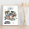 Photo Collage Kids Boys Birthday Custom Gift 7-Photo Stars Blue Print Or Canvas