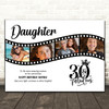 Photo Collage 30th Birthday Gift For Daughter 4-Photo Film Reel Print Or Canvas