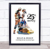 Photo Collage 25th Wedding Anniversary Custom Gift Photo Couple Print Or Canvas