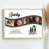Photo Collage 40th Birthday Gift For Aunty 4-Photo Camera Film Print Or Canvas
