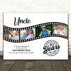 Photo Collage 40th Birthday Gift For Uncle 4-Photo Camera Film Print Or Canvas