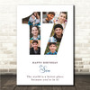 Photo Collage 7-Photo 17th Birthday Custom Gift For Boys White Print Or Canvas Photo Collage 7-Photo 17th Birthday Custom Gift For Boys White Print Or Canvas