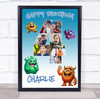 Photo Collage 7-Photo 4th Birthday Gift For Kids Boys Monsters Print Or Canvas