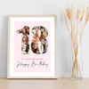 Photo Collage 9-Photo 18th Birthday Custom Gift For Girls Pink Print Or Canvas