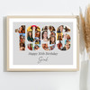 Photo Collage Grey Birthday Gift For Anyone 22-Photo Year 1996 Print Or Canvas