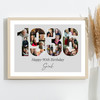 Photo Collage Grey Birthday Gift For Anyone 24-Photo Year 1935 Print Or Canvas