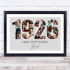 Photo Collage Grey Birthday Gift For Anyone 26-Photo Year 1926 Print Or Canvas