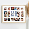 Photo Collage 21st Birthday Custom Gift For Boyfriend 20-Photo Print Or Canvas
