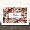 Photo Collage Hen Do Custom Gift For Bride 22-Photo Team Bride Print Or Canvas Photo Collage Hen Do Custom Gift For Bride 22-Photo Team Bride Print Or Canvas