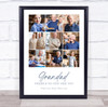 Photo Collage Custom Gift For Grandad Father's Day 9-Photo No One Like You Print