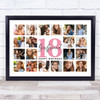 Photo Collage Print Or Canvas 18th Birthday Custom Gift For Girlfriend 20-Photo