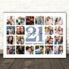 Photo Collage Print Or Canvas 21st Birthday Custom Gift For Son-In-Law 20-Photo