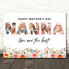 Photo Collage Gift For Nanna Mother's Day 3-Photo Nanna You Are The Best Print