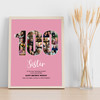 Photo Collage 100th Birthday Gift For Her Gift For Her 23-Photo 100 Pink Print