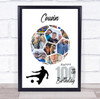 Photo Collage Print Or Canvas 100th Birthday Gift For Cousin 14-Photo Football