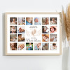 Photo Collage Kids Memorial Gift For Anyone 20-Photo Neutral Baby Wings Print