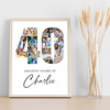 Photo Collage Print Or Canvas 40th Birthday 19-Photo Birthday Gift For Him 40