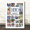 Photo Collage Print Or Canvas 100th Birthday Gift For Brother-In-Law 20-Photo