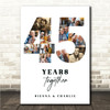 Photo Collage 45th Wedding Anniversary Gift 11-Photo 45 Years Together Print Photo Collage 45th Wedding Anniversary Gift 11-Photo 45 Years Together Print