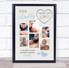 Photo Collage First Father's Day Gift For Daddy 6-Photo Calendar Date Print