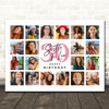 Photo Collage Print Or Canvas 30th Birthday Gift For Sister-In-Law 20-Photo