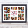 Photo Collage Print Or Canvas 30th Birthday Gift For Sister-In-Law 20-Photo