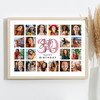 Photo Collage Print Or Canvas 30th Birthday Gift For Sister-In-Law 20-Photo