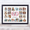 Photo Collage Print Or Canvas 60th Birthday Gift For Sister-In-Law 20-Photo