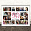 Photo Collage Print Or Canvas 90th Birthday Gift For Sister-In-Law 20-Photo