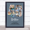 Photo Collage Print Or Canvas 40th Birthday 19-Photo Birthday Gift For Him