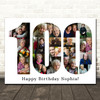 Photo Collage 100th Birthday Gift For Her Gift For Her 23-Photo 100 Print Canvas