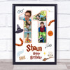 Photo Collage 6-Photo 11th Birthday Gift For Kids Boys Harry Potter Print Canvas