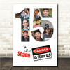 Photo Collage 9-Photo 15th Birthday Gift For Teens Boys Danger Sign Print Canvas