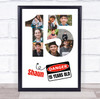 Photo Collage 9-Photo 15th Birthday Gift For Teens Boys Danger Sign Print Canvas