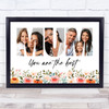 Photo Collage Mother's Day Gift For Mum 3-Photo Any Occasion Floral Print Canvas