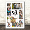 Photo Collage 90th Birthday Gift For Anyone 10-Photo 90th Birthday Print Canvas