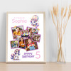 Photo Collage Kids Birthday Gift For Girls Any Age 7-Photo Unicorn Print Canvas