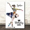 Photo Collage Kids Birthday Gift For Girls Any Age Ballerina Photo Print Canvas