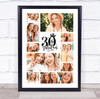 Photo Collage 30th Birthday Gift For Anyone 10-Photo 30th Birthday Print Canvas