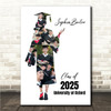 Photo Collage Graduation Gift For Student 11-Photo Female Graduate Print Canvas
