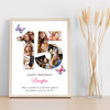 Photo Collage 9-Photo 15th Birthday Gift For Kids Girls Butterfly Print Canvas