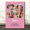 Photo Collage 30th Birthday Custom Gift For Her 18-Photo 30 Pink Print Or Canvas